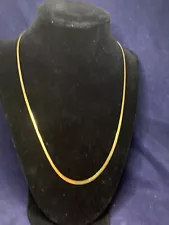 14K Fine Gold 20” Herringbone Chain ~ Necklace ~ Genuine Solid 14k Gold ~ 20"