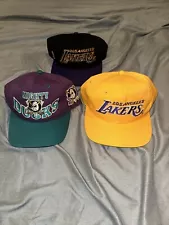 los angeles lakers sports specialties Motion Mighty Ducks Hat Lot