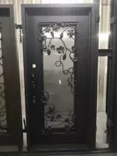 Wrought Iron Single Entry Door