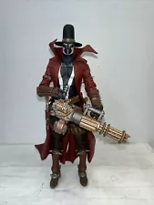 McFarlane Gunslinger Spawn Deluxe 7" Action Figure Gatling Gun Complete Cowboy