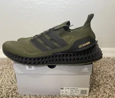 NEW LIMITED ADIDAS Ultra Boost 4D Core Olive Green Primeknit Sz.14 GY8389