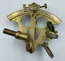 Vintage Brass Nautical Sextant