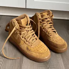 Nike Air Force 1 High LV8 3 Suede Trainers CK0262-700 Wheat 7Y Women’s 8.5