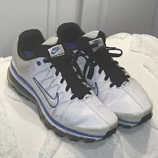 NIKE AIR MAX 2009 Leather Size 12- 366718-100, Blue / White