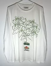 Henrik Vibskov Tomato Can Plant Men’s Long Sleeve T Shirt XL Off White LS Art