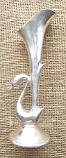 New Vintage Silver-plated Swan Bud Vase 7"