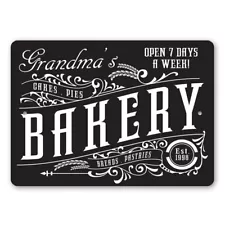 Custom Vintage Bakery Farmhouse Metal Sign