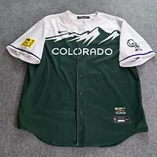 Nike Charlie Blackmon Colorado Rockies Green 2022 City Connect Jersey Mens XL