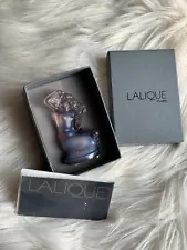 New in Box with Original Label: Lalique Figurine Amethyst Lady, Made In France