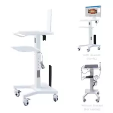 Medical Dental Lab Trolley Cart with Socket Dental Intraoral Scanner Mobile Cart