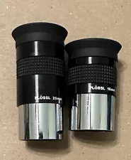 Lot Of Two Telescope Plossl 16mm and 26 mm eyepieces