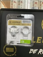 Leupold 1" Medium Scope Rings 49902 Silver Stainless