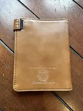 Leather Cutter & Buck Passport Holder. Never Used. Medium brown. Saddle.