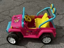 Fisher-Price Power Wheels Barbie Jeep Wrangler Lightly Used