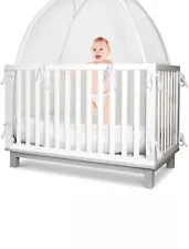 KinderSense Baby Crib Safety Tent - Pop-up See-Through Crib Net