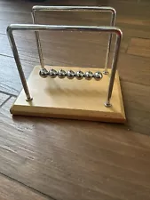 CERROPI 7 Balls Newton's Cradle -10.1 Inch, Beech Base (Slightly Used)