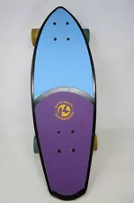 Kryptonics Min Fat Cruiser California 23" Skateboard Purple Blue