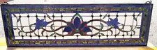 COLLECTIBLE, FAIRYTALE TRANSOM STAINED & LEADED GLASS WINDOW, VICTORIAN FLAIR~~