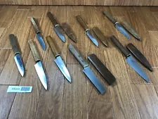 Damaged Lot of Japanese Chef's Kitchen Knives Petty set from Japan KB938