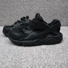 Nike Huarache Run Triple Black Toddler Shoes Size UK 8.5