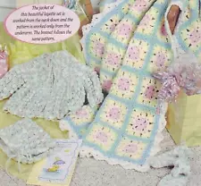 Baby Layette Afghan Sandals Crochet Pattern Instructions