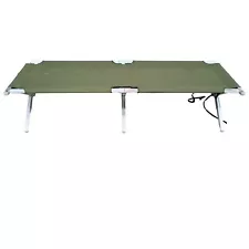 USGI Military Camping Folding Cot Sleeping Bed OD Green.