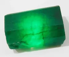 363.9 Ct Translucent Colombian Green Emerald Rough Loose Gemstone