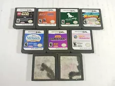 Nintendo DS Game Lot Mario Sonic Mario Party Cartridges Only Tested Wear 9 Games