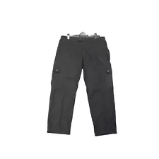 Black Ripstop Cargo Trousers Ex Police Men's Uniform Security Officer Grade 1