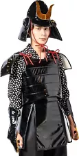 Men's Costume Samurai Armor Cosplay Party Costume 4pcs. set Halloween Festival