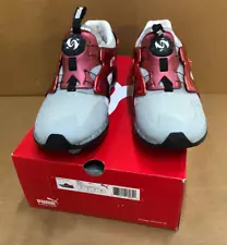 PUMA Future Disc Lite Tech'd Out Men's Sz 10.5 Red Gray Casual Running Shoe