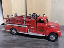 Vintage 1956 Tonka No.5 Suburban Pumper Fire Truck Tonka Fire Dept Pressed Steel