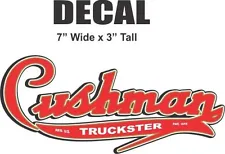 Cushman 7" Truckster Vinyl Decal