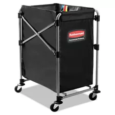 Rubbermaid Commercial 1881749 4.98 cu ft. Collapsible X-Cart - Black/Silver New