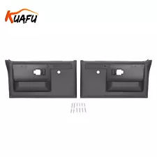 For Chevy Pickup Truck 1981-1987 1982 1983 1984 Black Door Panels Left+Right