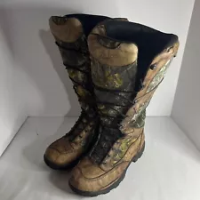 Danner 18" Tall Pronghorn Snake Boots Men’s SZ 10 D Camo Brown Leather 42240