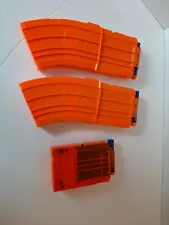 NERF Magazine Lot Of 3 N-Strike Elite * 2- 10 Dart * 6 Dart * Full Of Darts