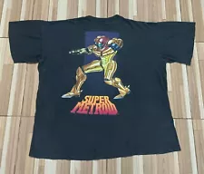 Vintage Super Metroid 1994 OG Nintendo Video Game Wii U Rare 90s T Shirt XL