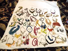 Vintage & Contemporary Jewelry Necklaces Bracelets-Lot Estate Sale Finds 10+Lbs.