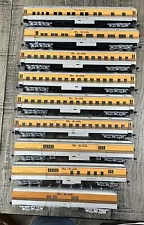 HO Scale Rio Grande Passenger Cars 9 Units; 3 Baggage, 6 Passenger Preowned