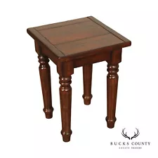 Pottery Barn English Traditional Style Square Top Side Table