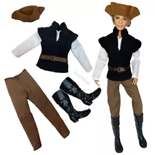 Eledoll Clothes Boots Fashion Pack Medieval Peasant Hunter Prince Doll Pilgrim