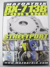 Porting Rotary Engine DVD By Mazdatrix, 13B, 20B, 12A, FD, FC, SE3P FREE SHIP