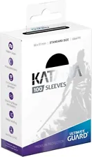 Black Color Ultimate Guard 100 Katana Sleeves Standard Size UGD010112