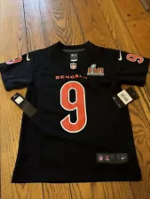 Nike Bengals Burrow Super Bowl Youth Small Jersey NEW