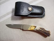 Buck Knife U.S.A. 500 Duke One of One Gen Stag/Antler UNUSED W/Orig. Case Beauty