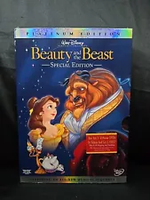 Disney Beauty and the Beast (2 Disc DVD Special Platinum Edition) Slipcover NEW