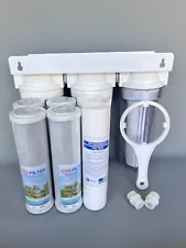 Whole House 3-Stage Water Filtration System, 3/4 Port with Extra 1 Year Filter