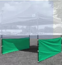 Half Walls (2 PCS) Green - for Pop Up Tent Canopy Shelter 10'x10', 10'x15', 10'x