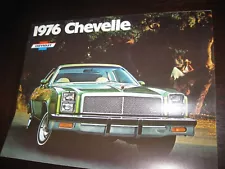 1976 Chevrolet Chevelle Corvette Nova Concours Camaro Sale Brochure Paint Engine